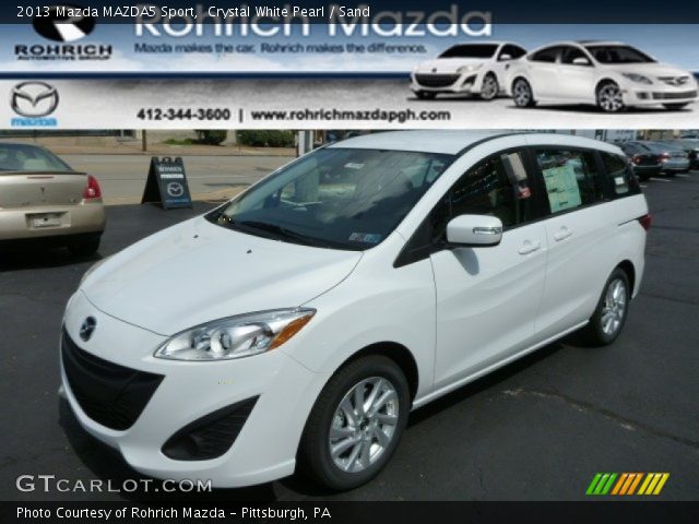 2013 Mazda MAZDA5 Sport in Crystal White Pearl