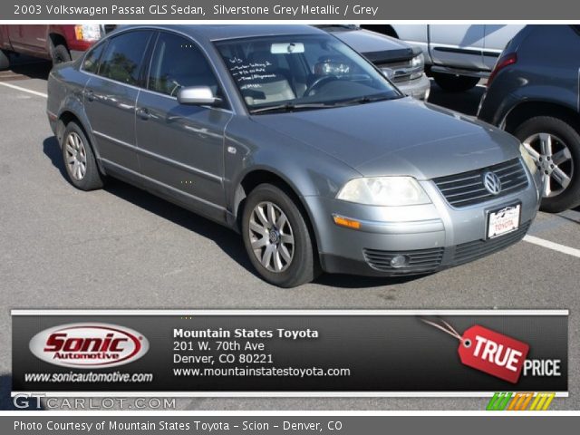 2003 Volkswagen Passat GLS Sedan in Silverstone Grey Metallic