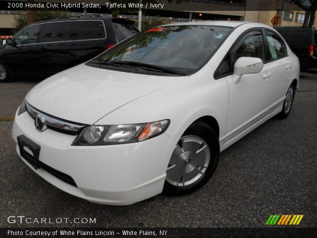 2008 Honda Civic Hybrid Sedan in Taffeta White