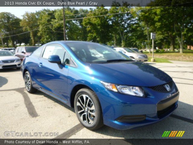 2013 Honda Civic EX Coupe in Dyno Blue Pearl