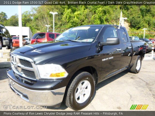 2011 Dodge Ram 1500 SLT Quad Cab 4x4 in Brilliant Black Crystal Pearl