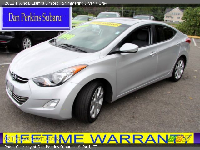 2012 Hyundai Elantra Limited in Shimmering Silver