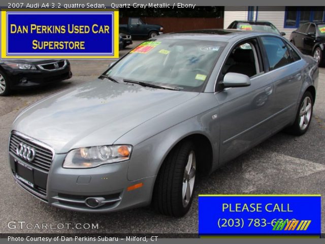 2007 Audi A4 3.2 quattro Sedan in Quartz Gray Metallic