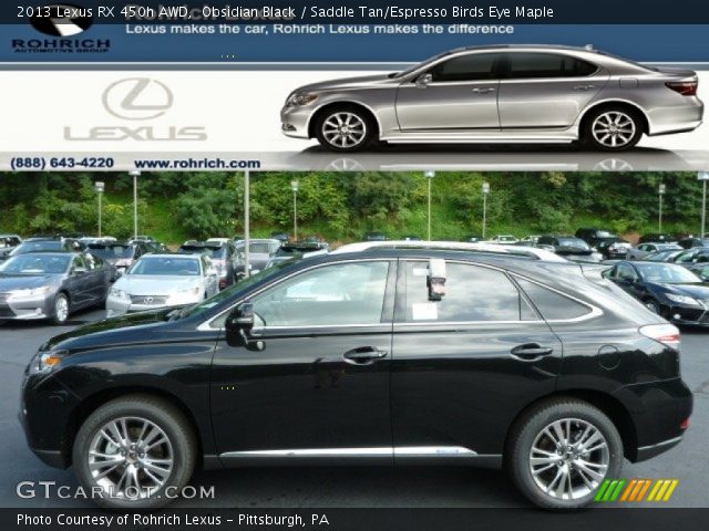 2013 Lexus RX 450h AWD in Obsidian Black