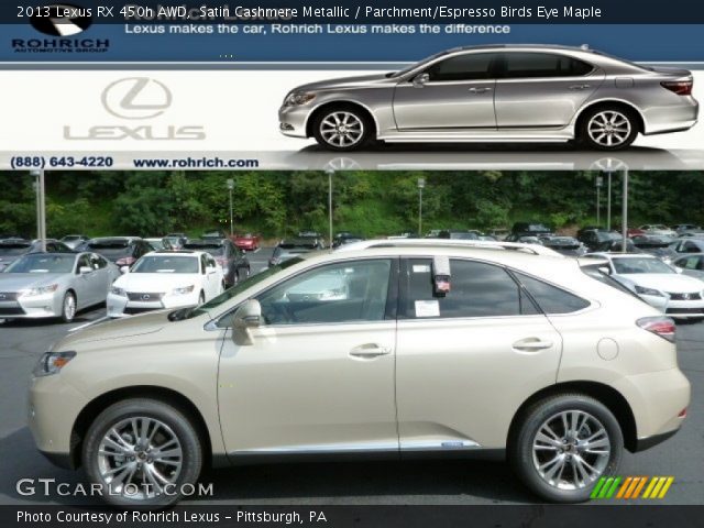 2013 Lexus RX 450h AWD in Satin Cashmere Metallic