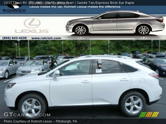 2013 Lexus RX 350 AWD in Starfire White Pearl