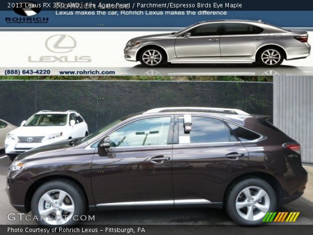 2013 Lexus RX 350 AWD in Fire Agate Pearl