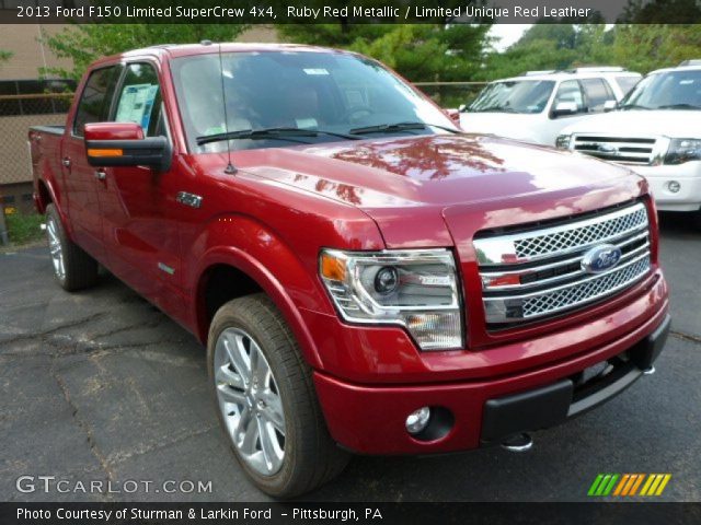 2013 Ford F150 Limited SuperCrew 4x4 in Ruby Red Metallic
