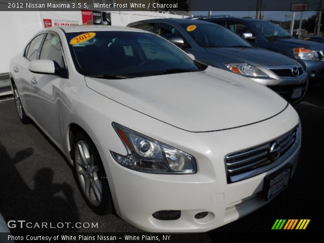 2012 Nissan Maxima 3.5 S in Winter Frost White