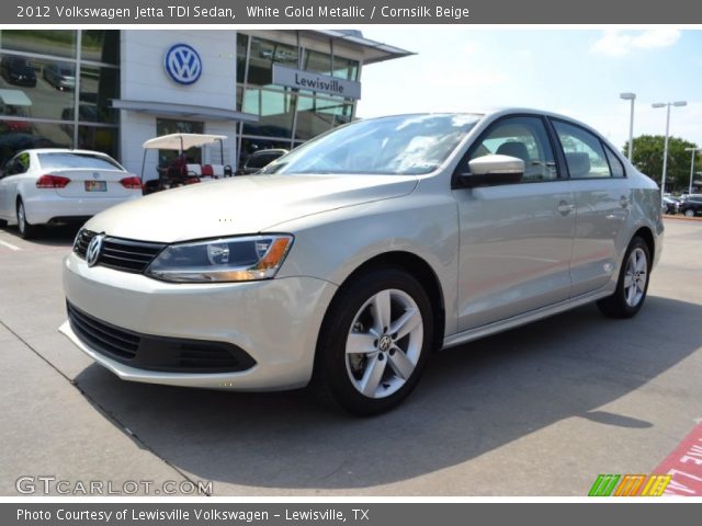 2012 Volkswagen Jetta TDI Sedan in White Gold Metallic