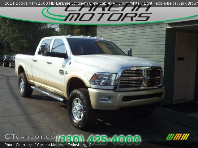 2011 Dodge Ram 2500 HD Laramie Longhorn Crew Cab 4x4 in Bright White