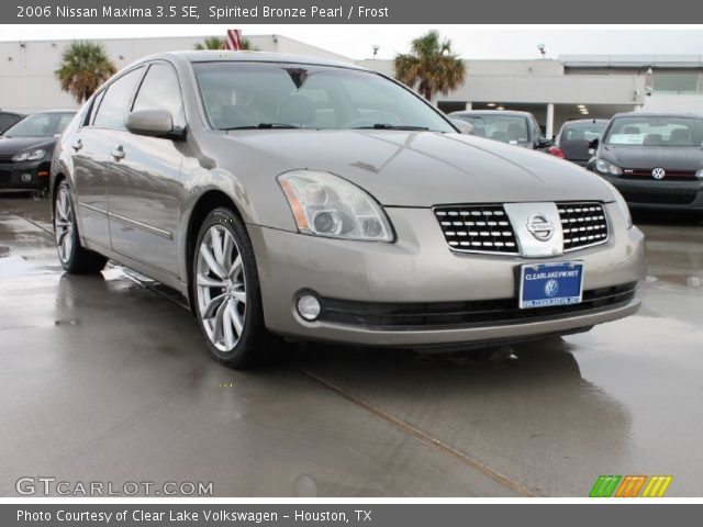 2006 Nissan Maxima 3.5 SE in Spirited Bronze Pearl