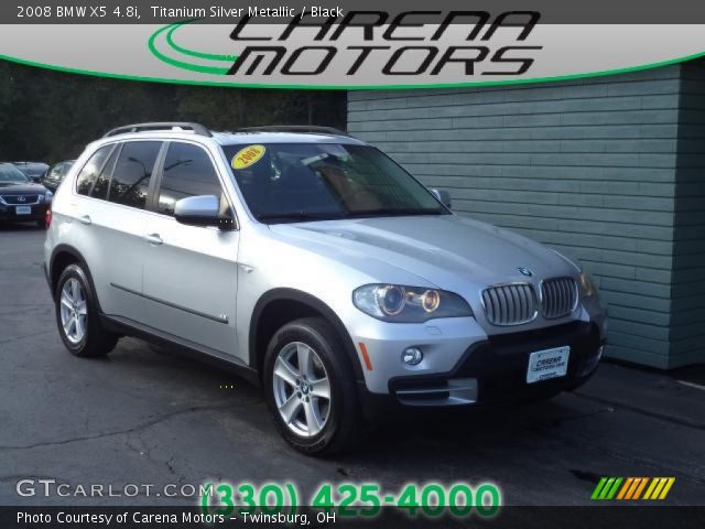 2008 BMW X5 4.8i in Titanium Silver Metallic