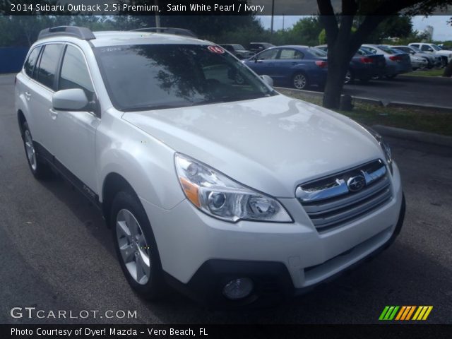 2014 Subaru Outback 2.5i Premium in Satin White Pearl