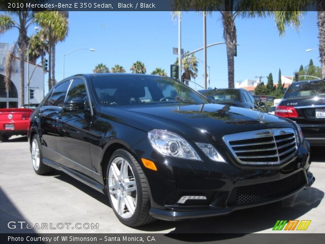 2010 Mercedes-Benz E 350 Sedan in Black