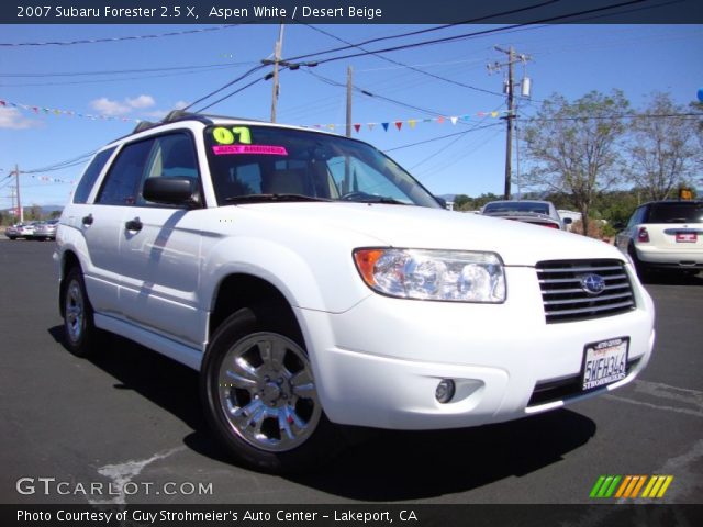 2007 Subaru Forester 2.5 X in Aspen White