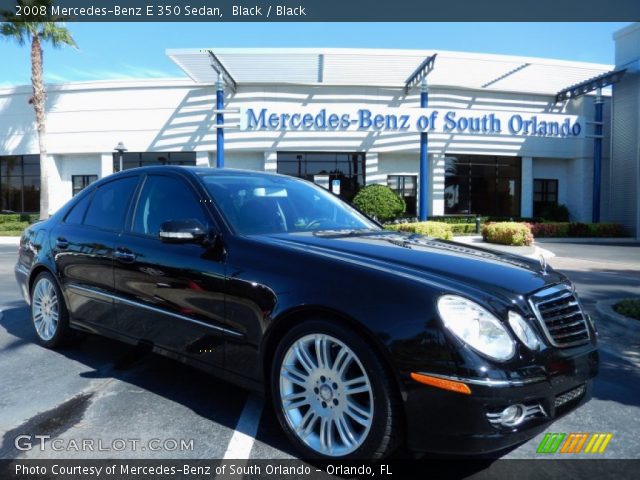 2008 Mercedes-Benz E 350 Sedan in Black