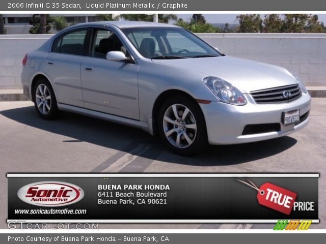 2006 Infiniti G 35 Sedan in Liquid Platinum Metallic