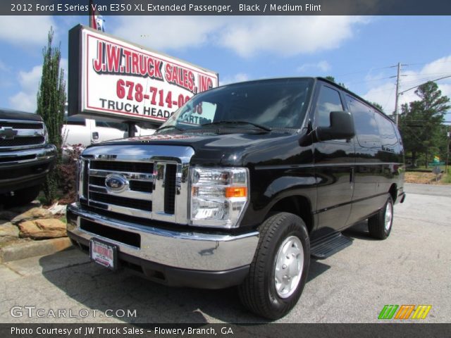2012 Ford E Series Van E350 XL Extended Passenger in Black