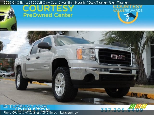 2009 GMC Sierra 1500 SLE Crew Cab in Silver Birch Metallic