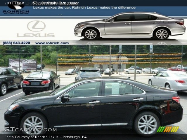 2011 Lexus ES 350 in Obsidian Black