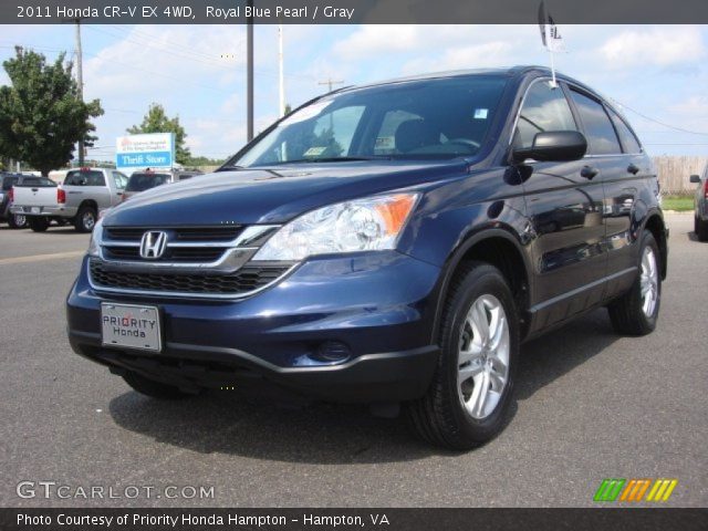 2011 Honda CR-V EX 4WD in Royal Blue Pearl