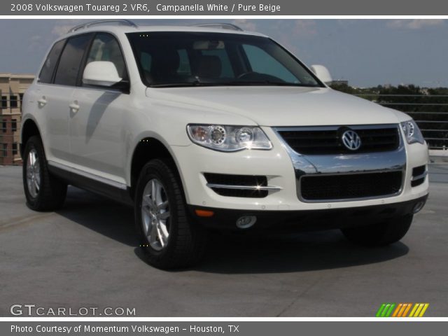 2008 Volkswagen Touareg 2 VR6 in Campanella White