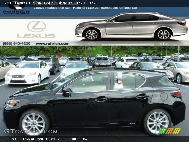 2013 Lexus CT 200h Hybrid in Obsidian Black