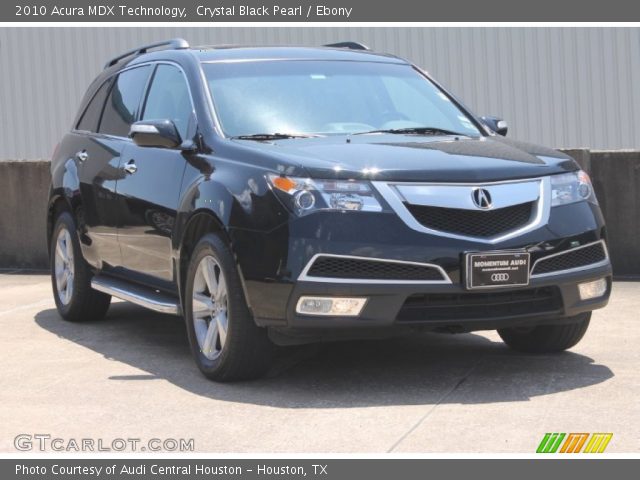 2010 Acura MDX Technology in Crystal Black Pearl