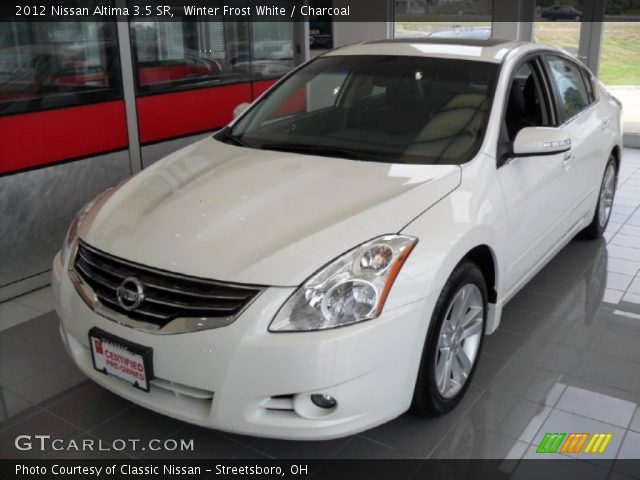 2012 Nissan Altima 3.5 SR in Winter Frost White