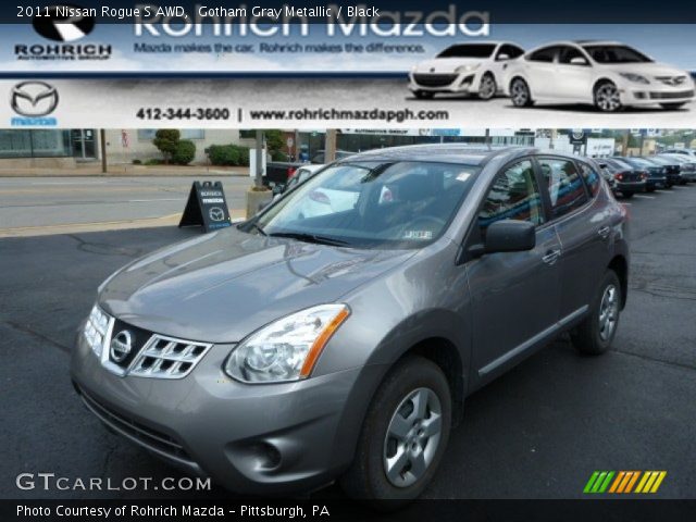 2011 Nissan Rogue S AWD in Gotham Gray Metallic