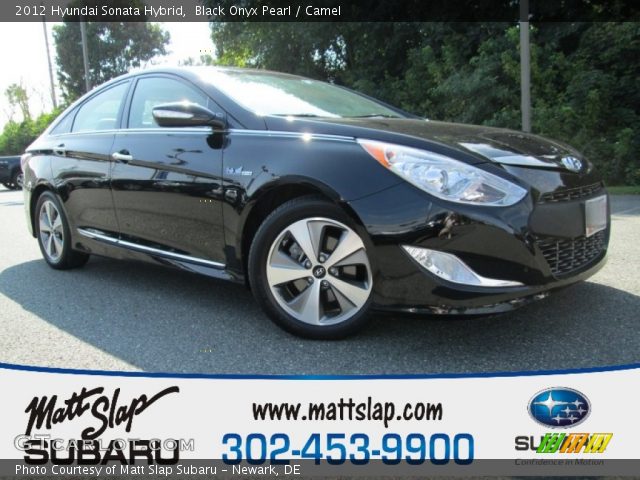 2012 Hyundai Sonata Hybrid in Black Onyx Pearl