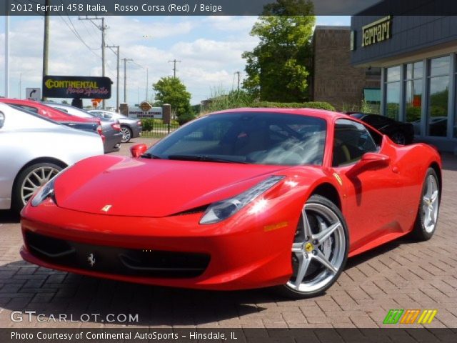 2012 Ferrari 458 Italia in Rosso Corsa (Red)