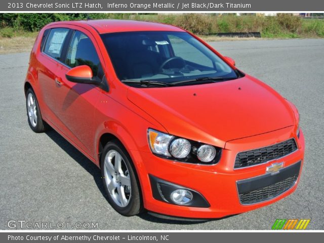 2013 Chevrolet Sonic LTZ Hatch in Inferno Orange Metallic