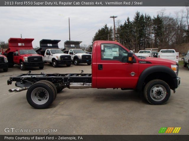2013 Ford F550 Super Duty XL Regular Cab Chassis 4x4 in Vermillion Red