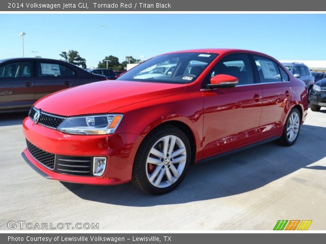 Tornado Red - 2014 Volkswagen Jetta GLI - Titan Black ...
