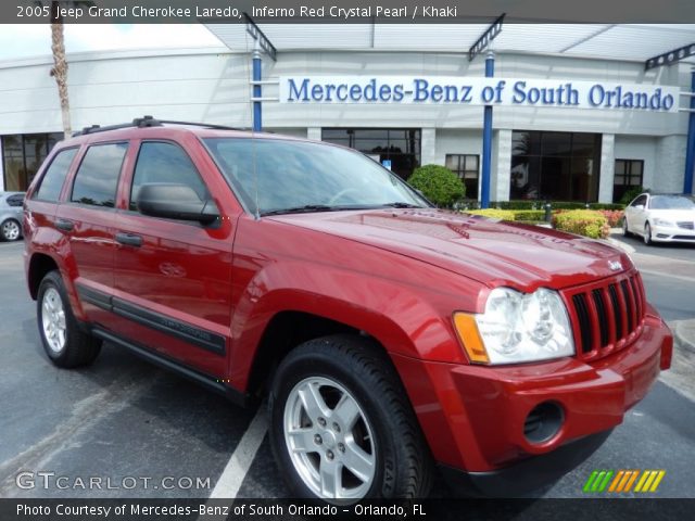 2005 Jeep Grand Cherokee Laredo in Inferno Red Crystal Pearl