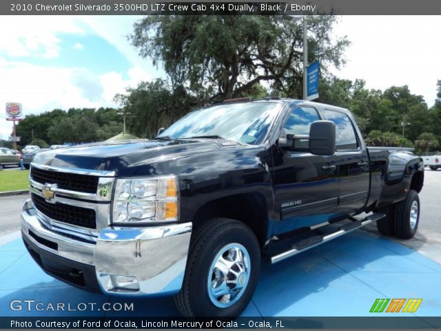 2010 Chevrolet Silverado 3500HD LTZ Crew Cab 4x4 Dually in Black