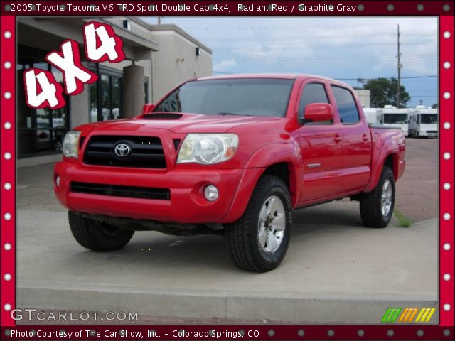 2005 Toyota Tacoma V6 TRD Sport Double Cab 4x4 in Radiant Red