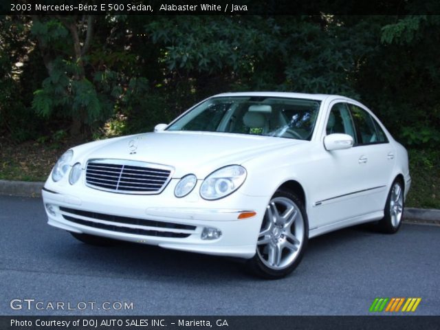 2003 Mercedes-Benz E 500 Sedan in Alabaster White