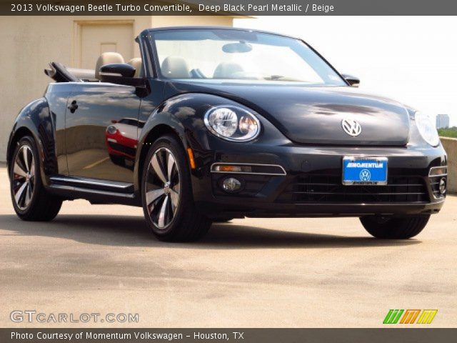2013 Volkswagen Beetle Turbo Convertible in Deep Black Pearl Metallic