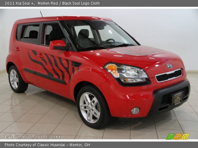 2011 Kia Soul + in Molten Red