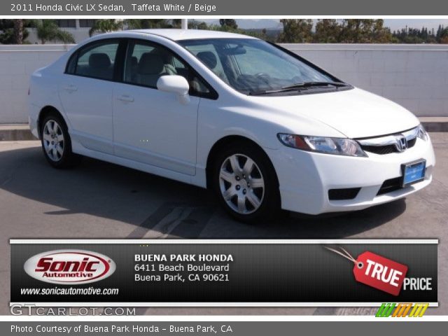 2011 Honda Civic LX Sedan in Taffeta White