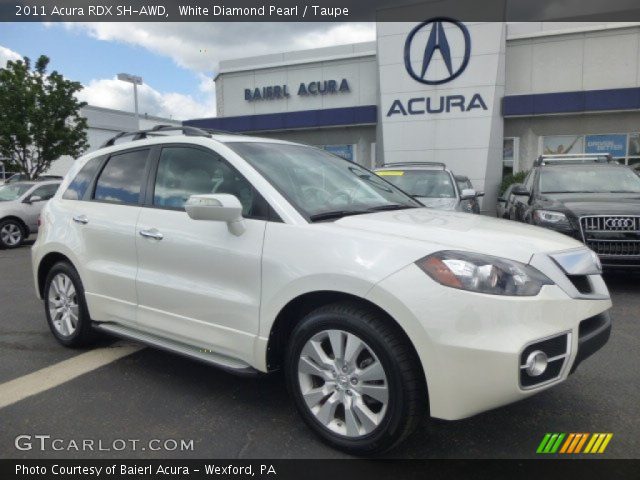 2011 Acura RDX SH-AWD in White Diamond Pearl