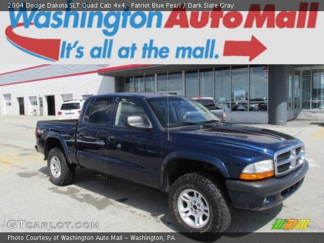 2004 Dodge Dakota SLT Quad Cab 4x4 in Patriot Blue Pearl