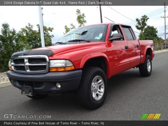 2004 Dodge Dakota SXT Quad Cab 4x4 in Flame Red