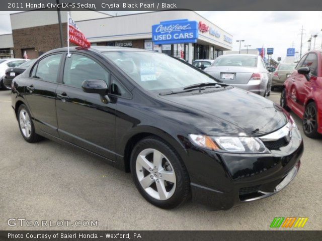 2011 Honda Civic LX-S Sedan in Crystal Black Pearl