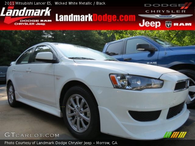 2011 Mitsubishi Lancer ES in Wicked White Metallic