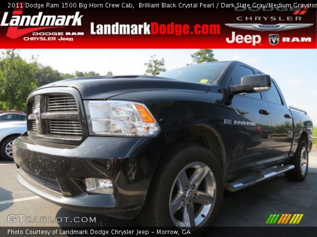 2011 Dodge Ram 1500 Big Horn Crew Cab in Brilliant Black Crystal Pearl