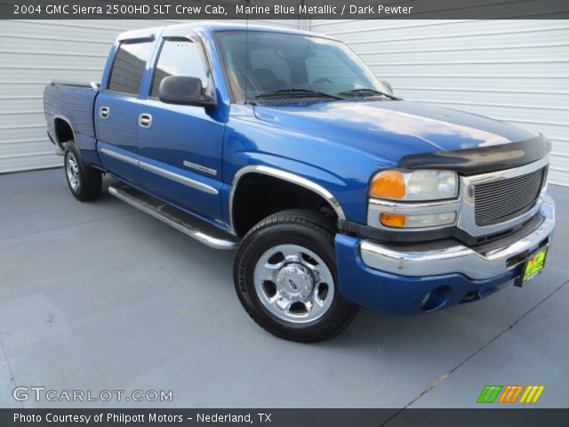 2004 GMC Sierra 2500HD SLT Crew Cab in Marine Blue Metallic